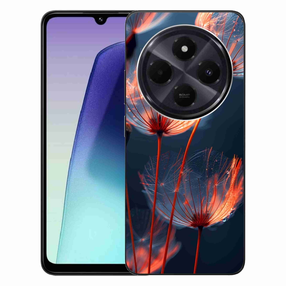 Gelový kryt mmCase na Xiaomi Redmi 14C/Poco C75 - světélkující chmýří