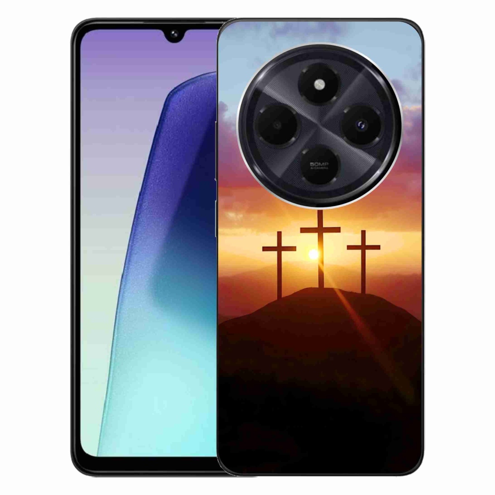 Gelový kryt mmCase na Xiaomi Redmi 14C/Poco C75 - tři kříže