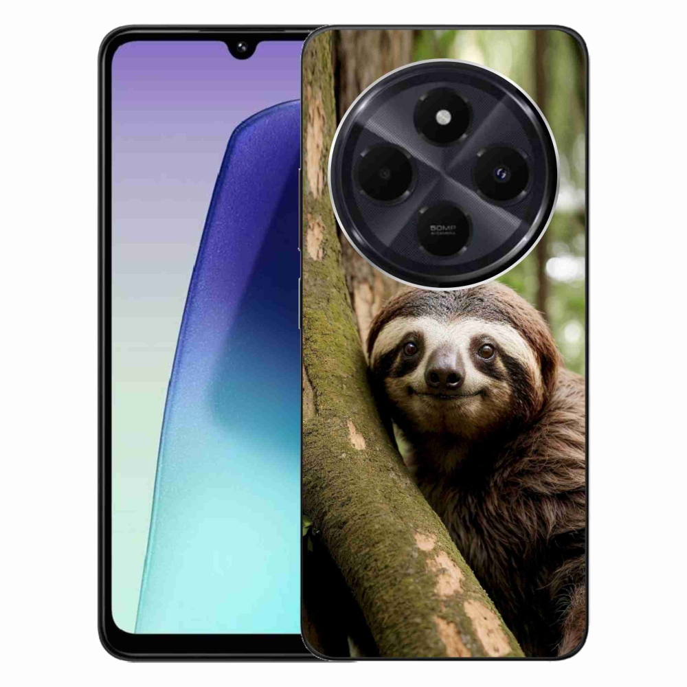 Gelový kryt mmCase na Xiaomi Redmi 14C/Poco C75 - usměvavý lenochod