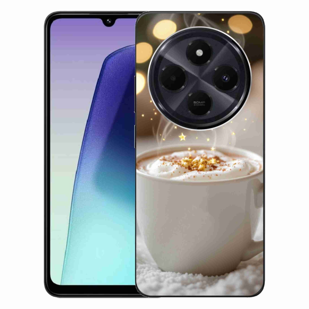 Gelový kryt mmCase na Xiaomi Redmi 14C/Poco C75 - vánoční horký nápoj