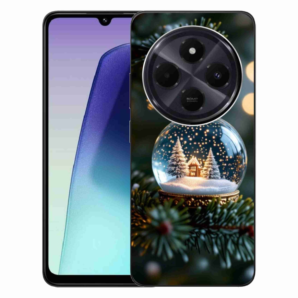 Gelový kryt mmCase na Xiaomi Redmi 14C/Poco C75 - vánoční koule 2