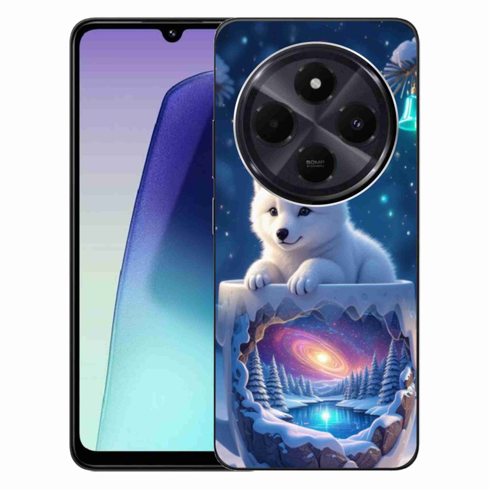 Gelový kryt mmCase na Xiaomi Redmi 14C/Poco C75 - vánoční štěně