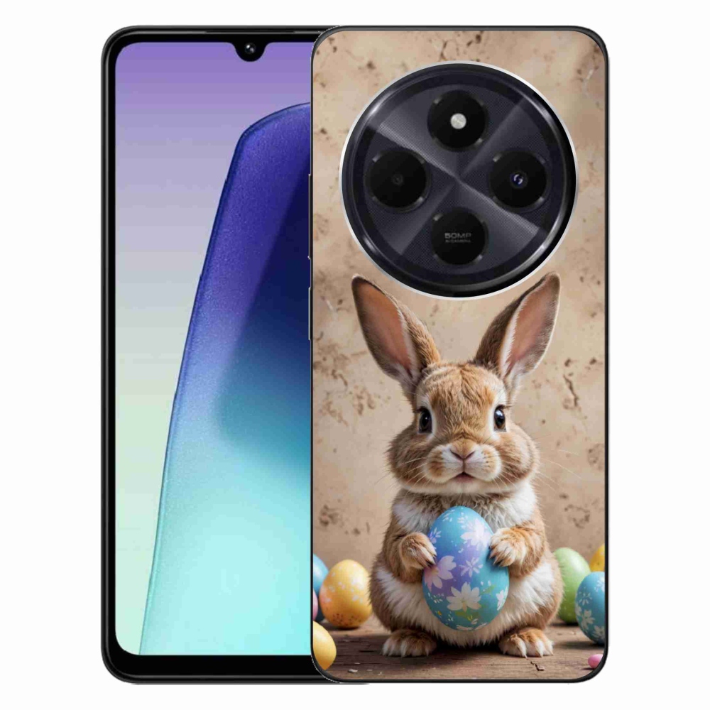 Gelový kryt mmCase na Xiaomi Redmi 14C/Poco C75 - velikonoční králíček