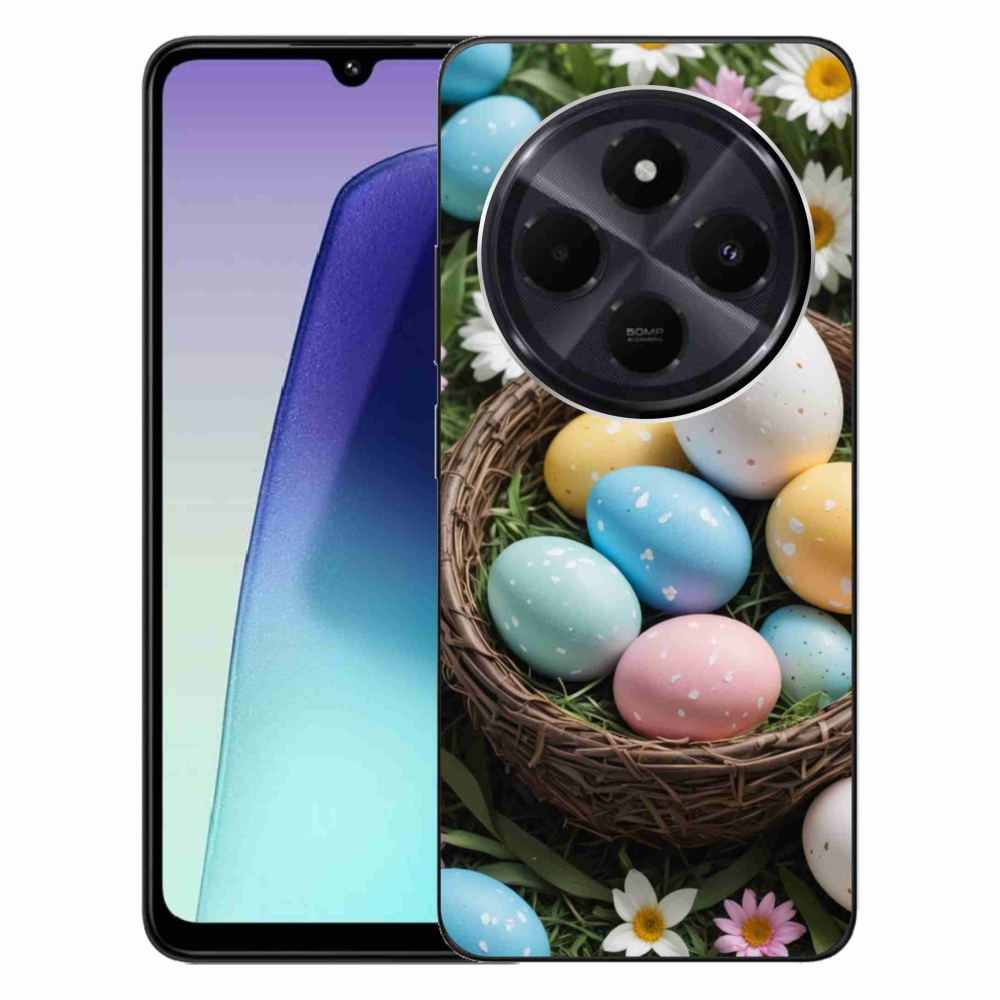 Gelový kryt mmCase na Xiaomi Redmi 14C/Poco C75 - velikonoční vajíčka 2