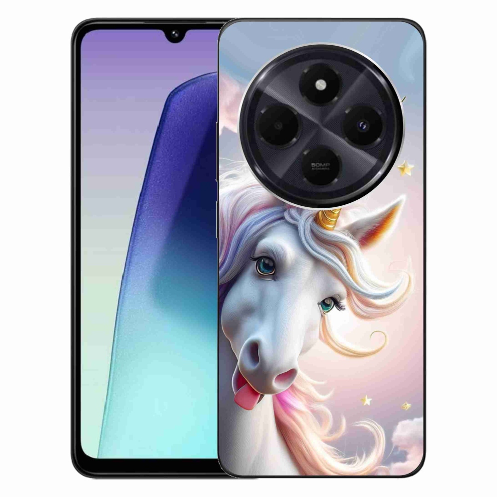 Gelový kryt mmCase na Xiaomi Redmi 14C/Poco C75 - veselý jednorožec