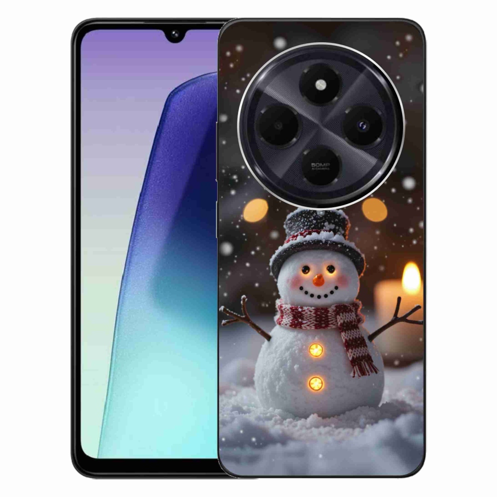 Gelový kryt mmCase na Xiaomi Redmi 14C/Poco C75 - veselý sněhulák