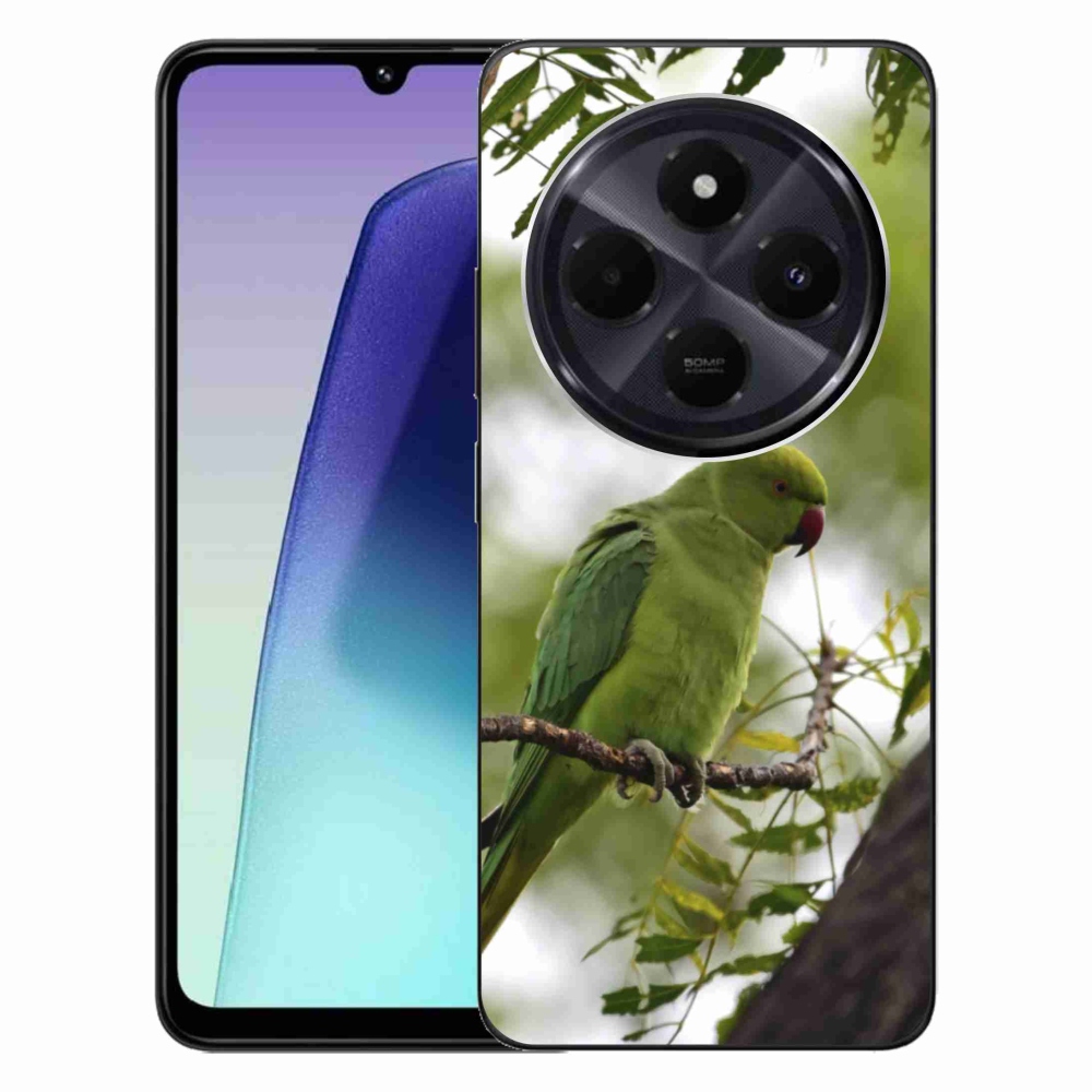 Gelový kryt mmCase na Xiaomi Redmi 14C/Poco C75 - zelený papoušek