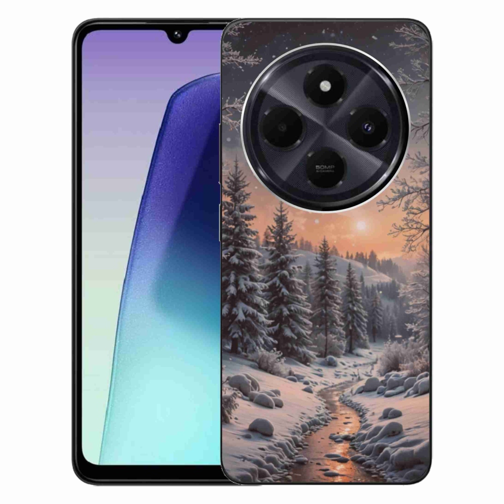 Gelový kryt mmCase na Xiaomi Redmi 14C/Poco C75 - zimní krajina 2