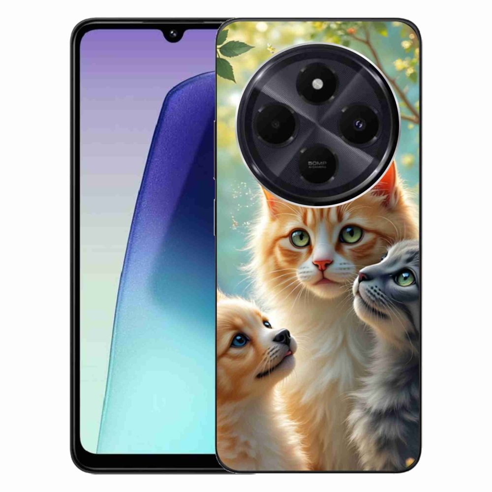 Gelový kryt mmCase na Xiaomi Redmi 14C/Poco C75 - zvířecí přátelství 2