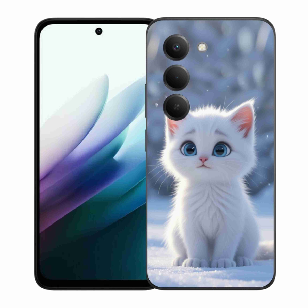 Gelový kryt mmCase na Xiaomi Redmi 15 4G/5G 171 mm - bílé kotě 3