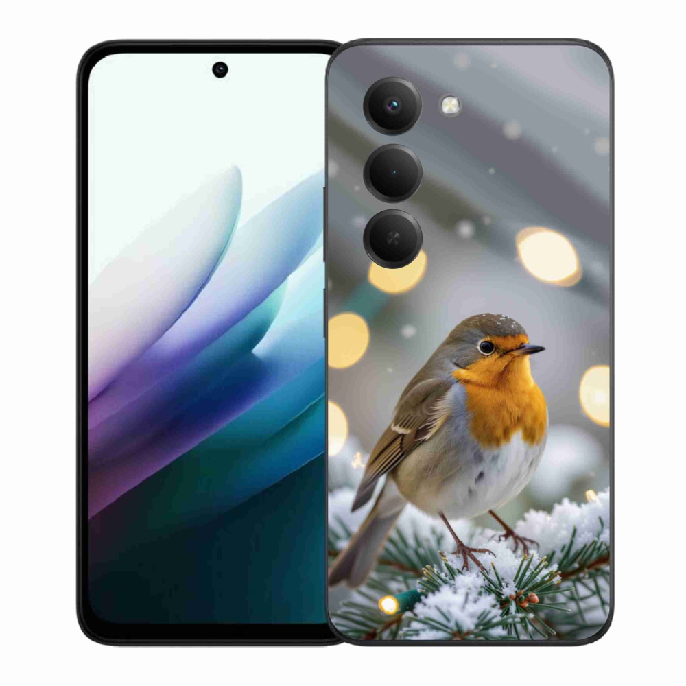 Gelový kryt mmCase na Xiaomi Redmi 15 4G/5G 171 mm - červenka v zimě