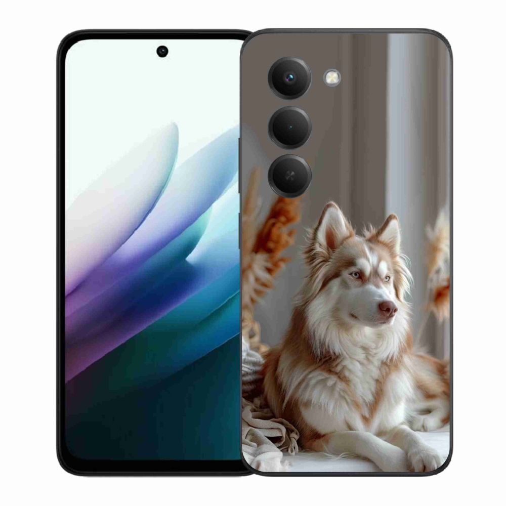 Gelový kryt mmCase na Xiaomi Redmi 15 4G/5G 171 mm - klidný sibiřský husky