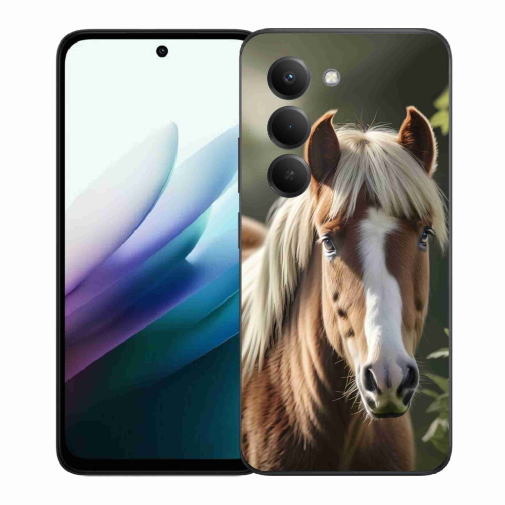 Gelový kryt mmCase na Xiaomi Redmi 15 4G/5G 171 mm - kůň se světlou hřívou