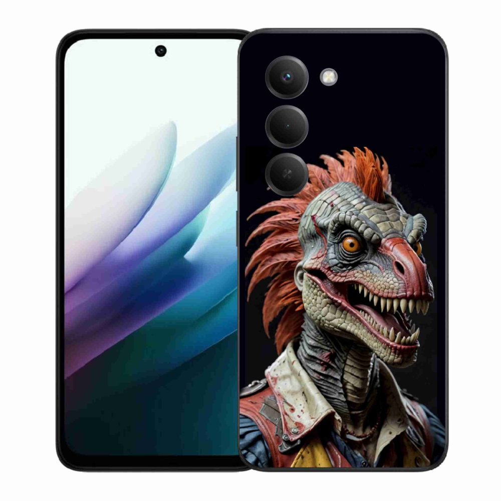 Gelový kryt mmCase na Xiaomi Redmi 15 4G/5G 171 mm - punk dinosaurus