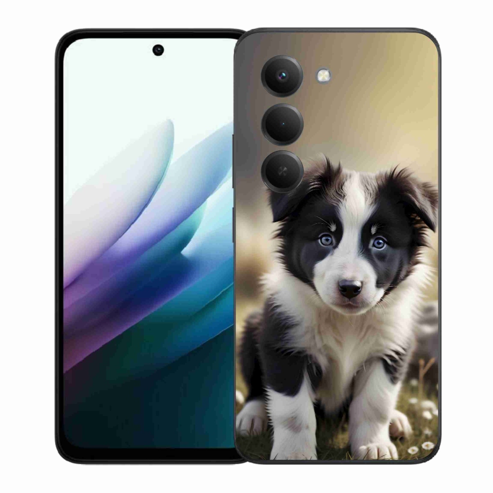 Gelový kryt mmCase na Xiaomi Redmi 15 4G/5G 171 mm - roztomilá border kolie