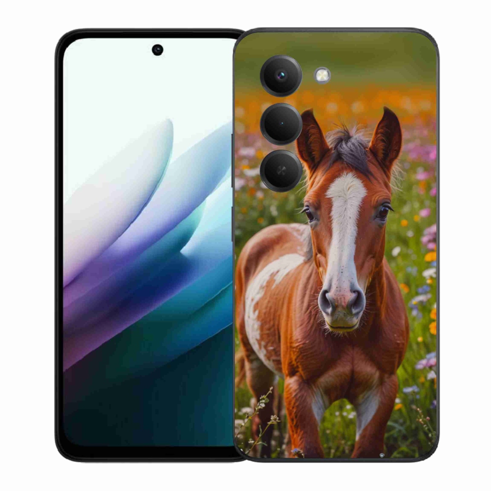 Gelový kryt mmCase na Xiaomi Redmi 15 4G/5G 171 mm - roztomilé hříbě