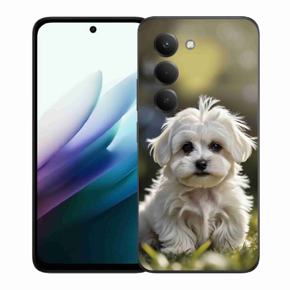 Gelový kryt mmCase na Xiaomi Redmi 15 4G/5G 171 mm - roztomilý maltézský psík