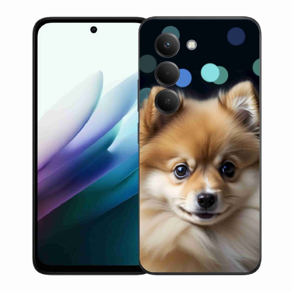 Gelový kryt mmCase na Xiaomi Redmi 15 4G/5G 171 mm - roztomilý pomeranian