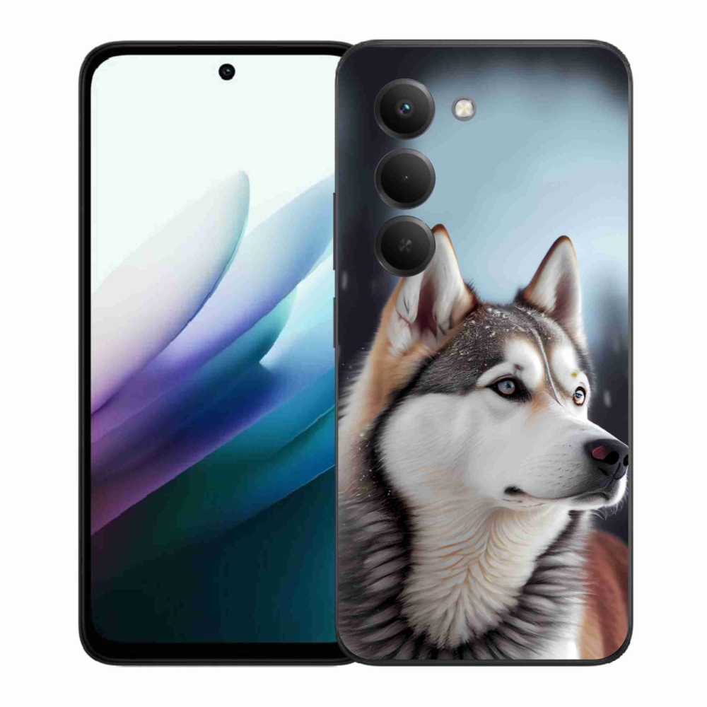 Gelový kryt mmCase na Xiaomi Redmi 15 4G/5G 171 mm - sibiřský husky
