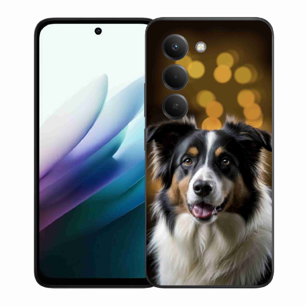 Gelový kryt mmCase na Xiaomi Redmi 15 4G/5G 171 mm - usměvavý australský ovčák