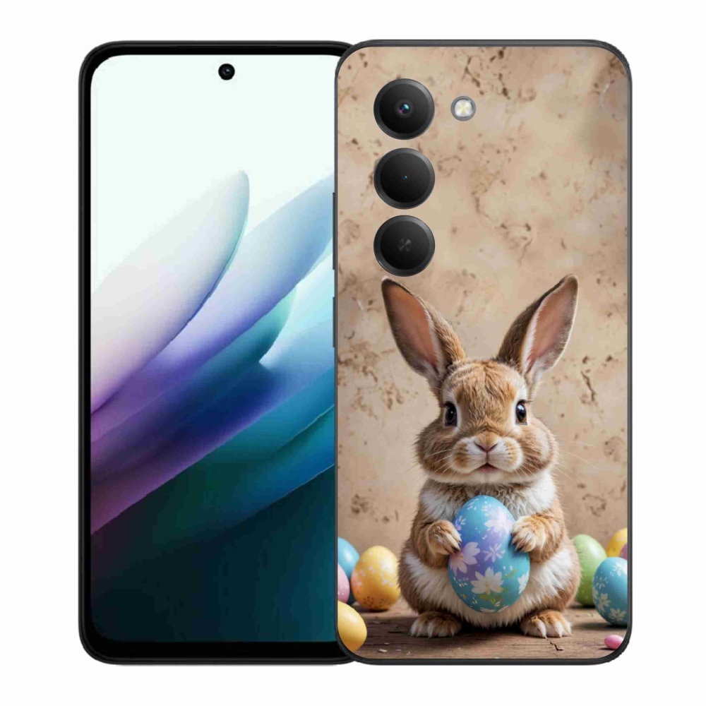 Gelový kryt mmCase na Xiaomi Redmi 15 4G/5G 171 mm - velikonoční králíček