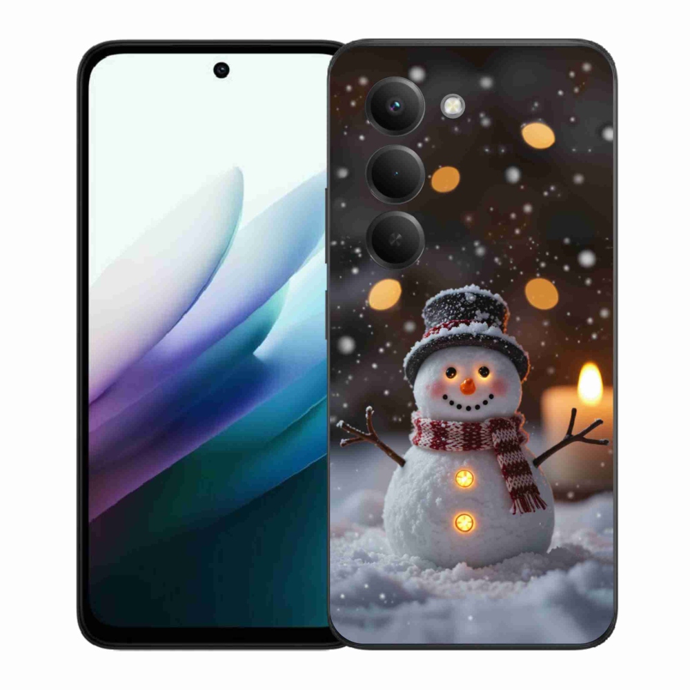 Gelový kryt mmCase na Xiaomi Redmi 15 4G/5G 171 mm - veselý sněhulák