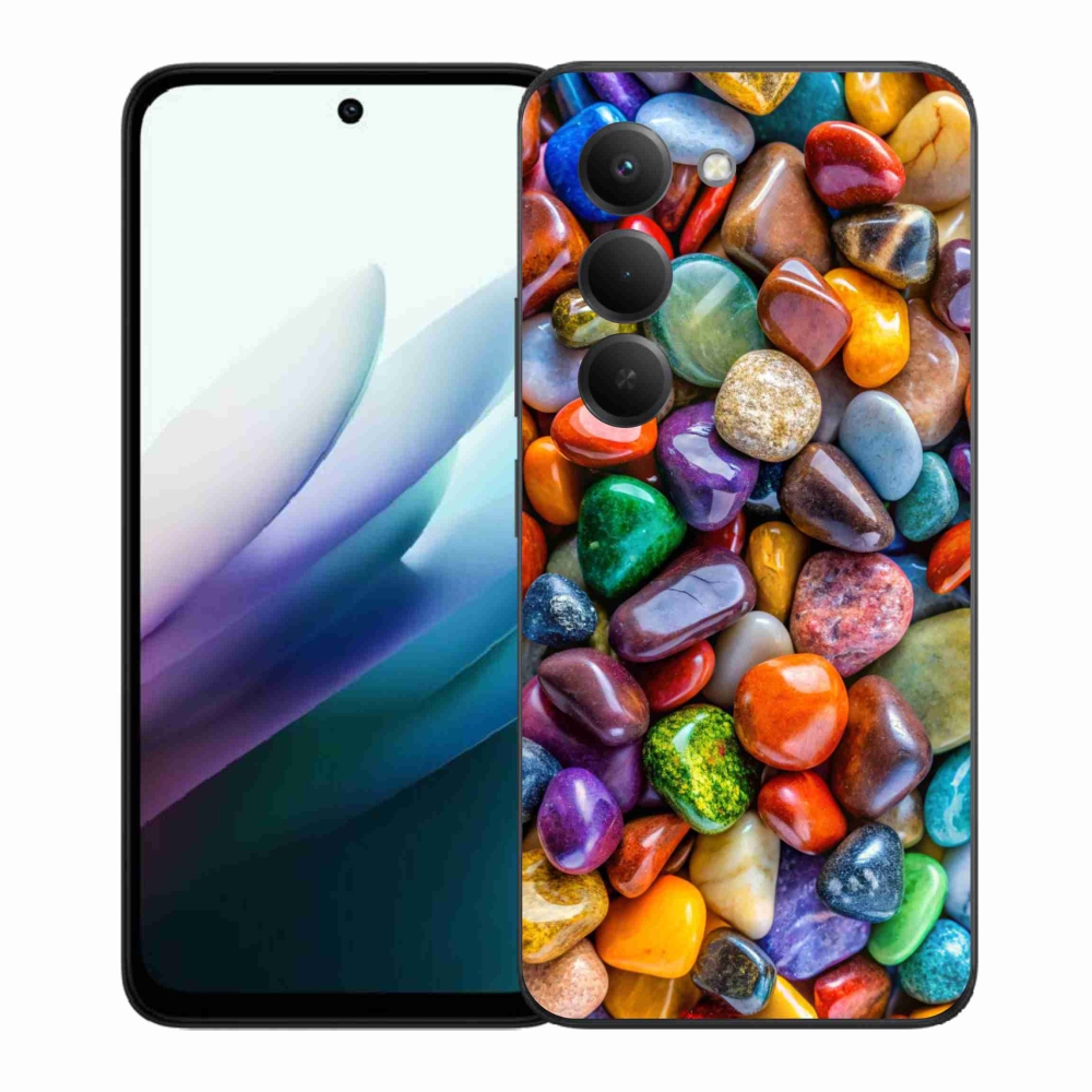 Gelový kryt mmCase na Xiaomi Redmi 15 4G/5G 171mm - barevné kamínky