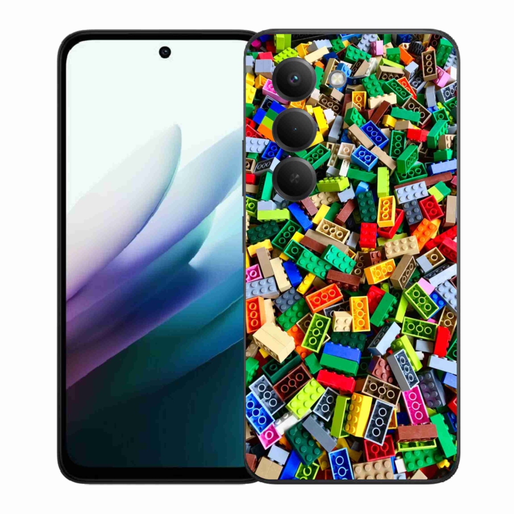 Gelový kryt mmCase na Xiaomi Redmi 15 4G/5G 171mm - barevné stavební kostky