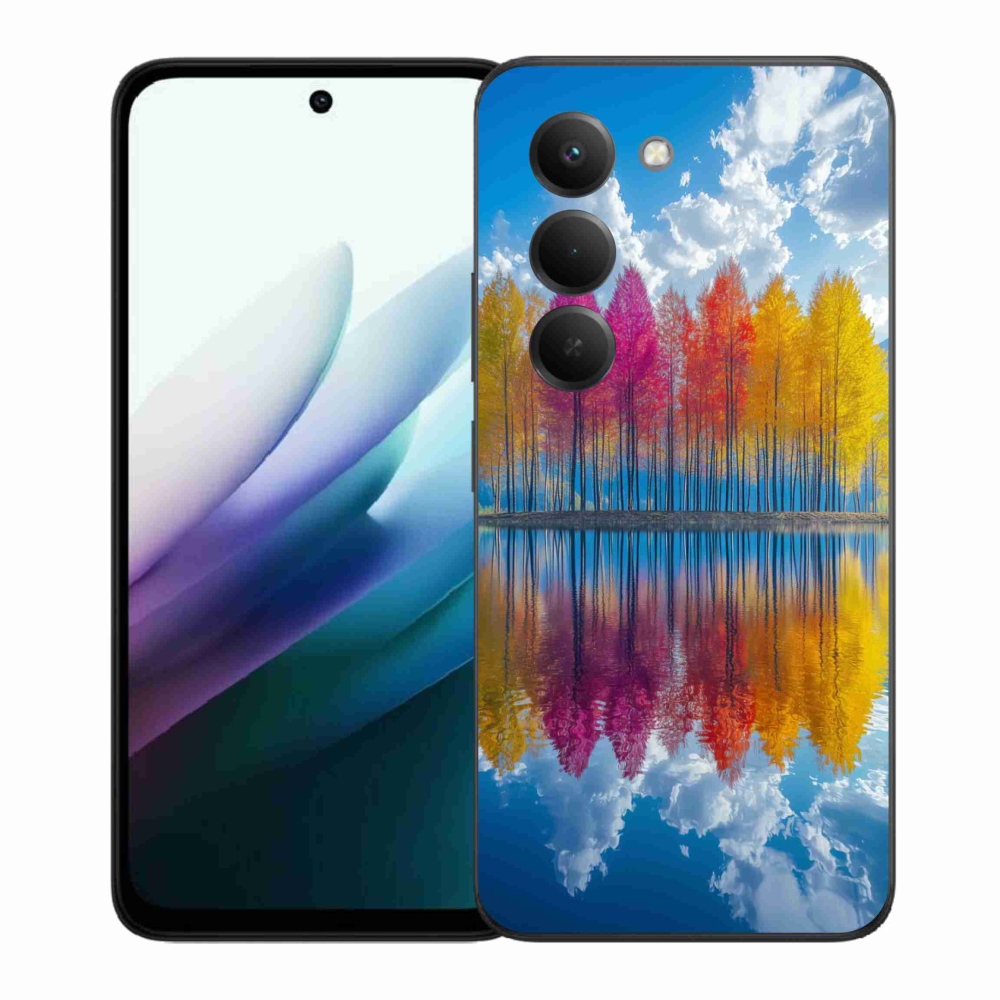 Gelový kryt mmCase na Xiaomi Redmi 15 4G/5G 171mm - barevné stromy