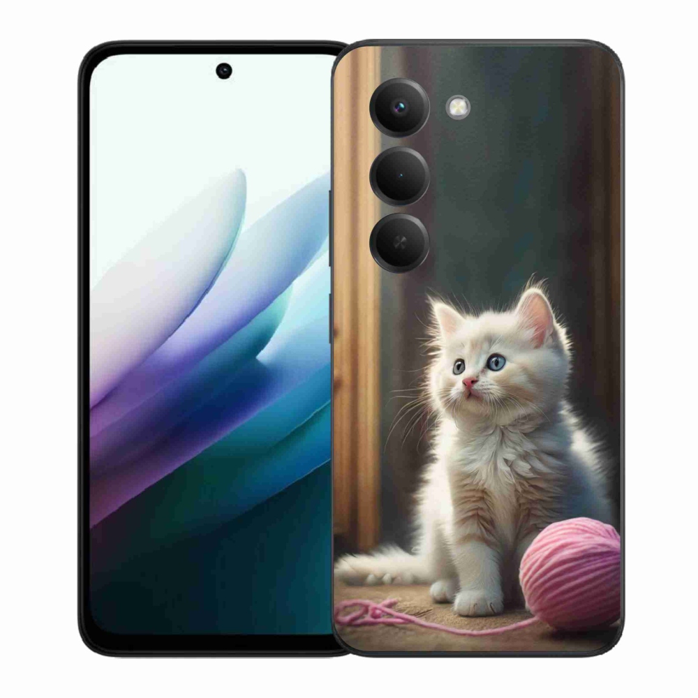 Gelový kryt mmCase na Xiaomi Redmi 15 4G/5G 171mm - bílé kotě 2