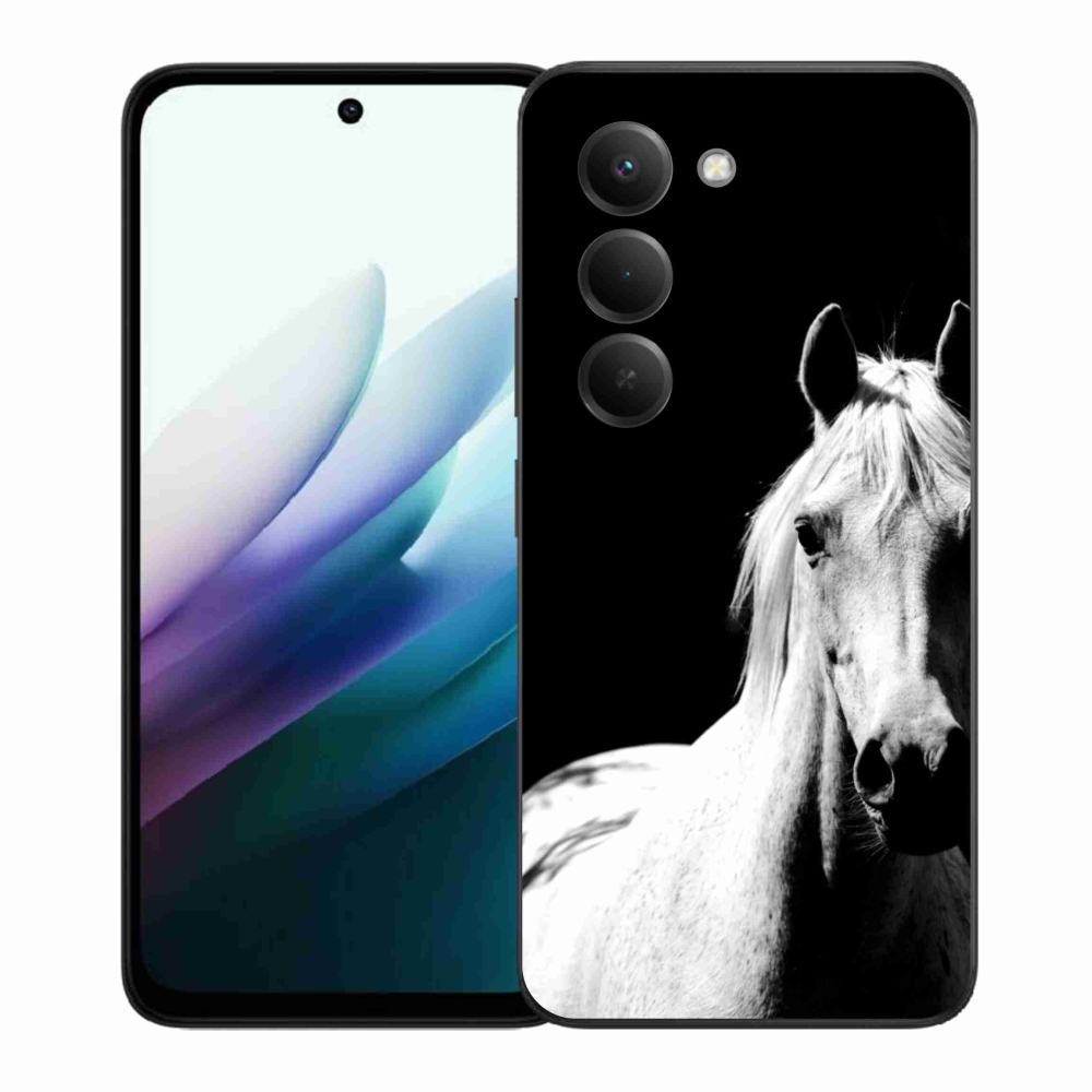 Gelový kryt mmCase na Xiaomi Redmi 15 4G/5G 171mm - bílý kůň 5