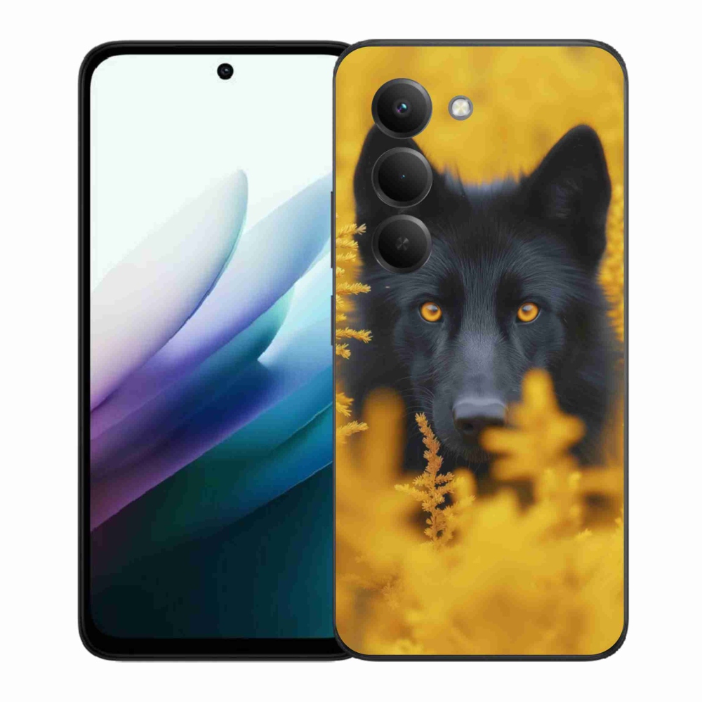 Gelový kryt mmCase na Xiaomi Redmi 15 4G/5G 171mm - černý vlk 2