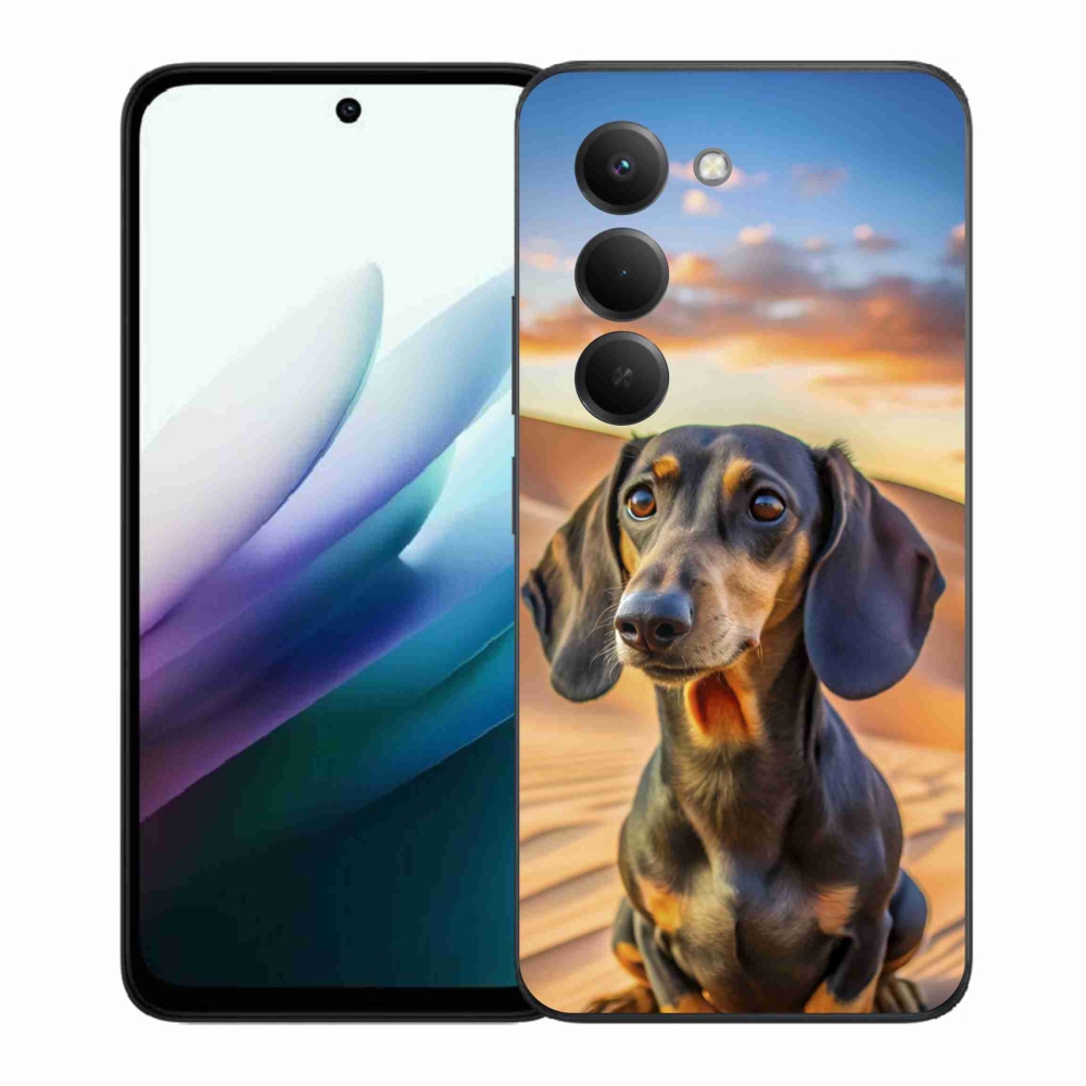 Gelový kryt mmCase na Xiaomi Redmi 15 4G/5G 171mm - jezevčík 3 