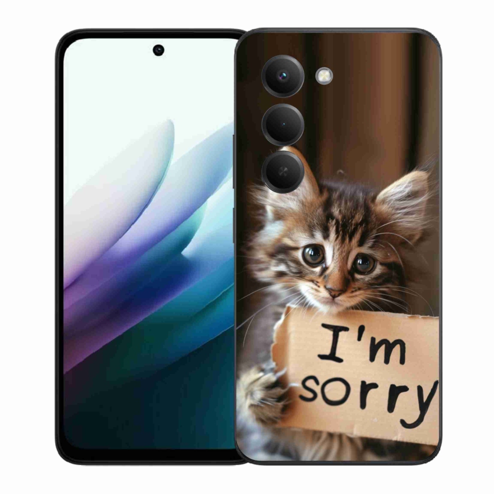 Gelový kryt mmCase na Xiaomi Redmi 15 4G/5G 171mm - kočíčí omluva