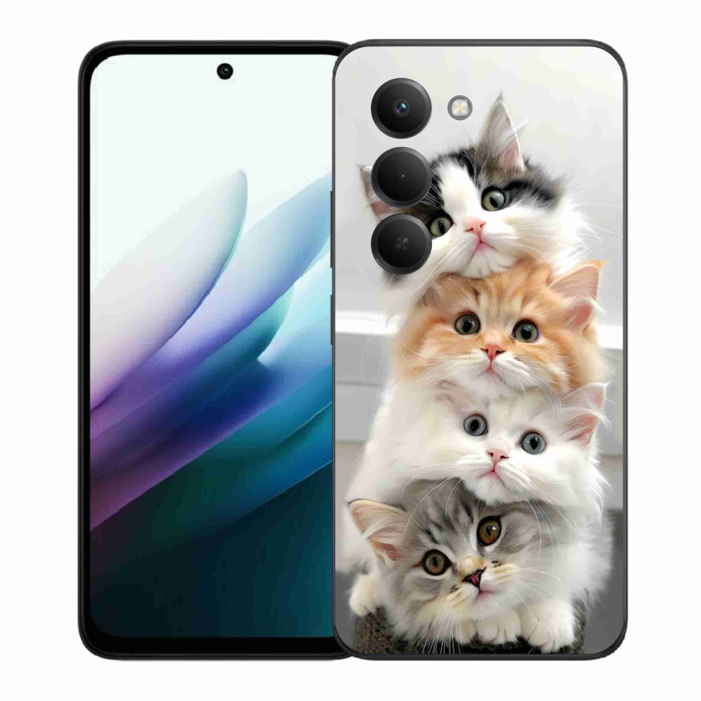 Gelový kryt mmCase na Xiaomi Redmi 15 4G/5G 171mm - kočičí parta