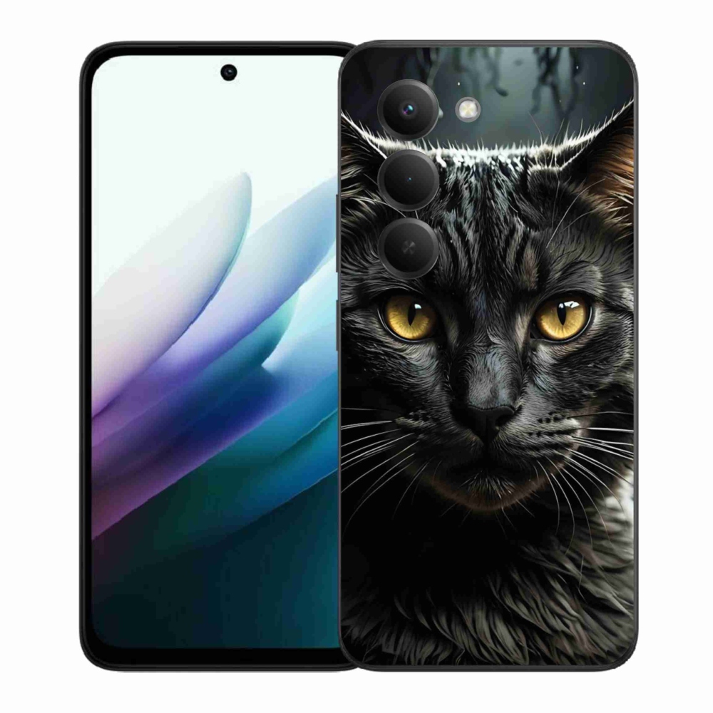 Gelový kryt mmCase na Xiaomi Redmi 15 4G/5G 171mm - kočičí pohled 3