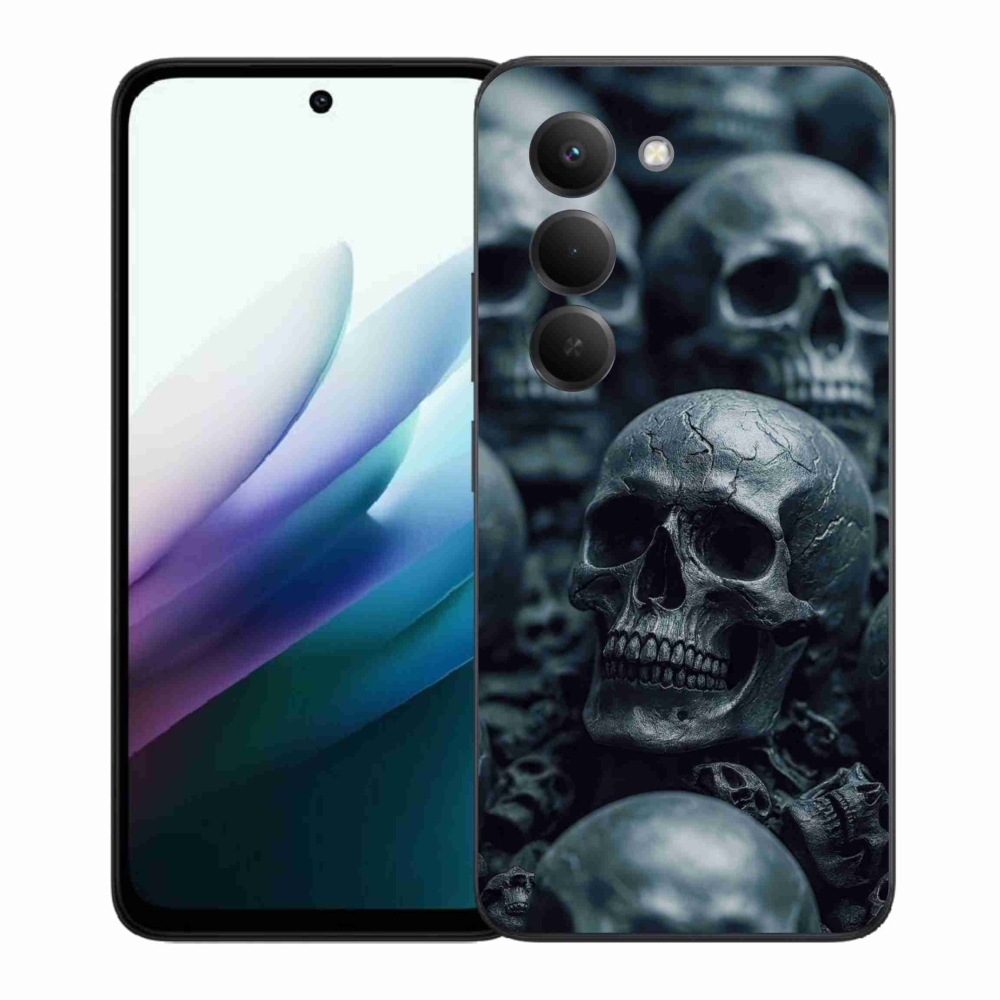 Gelový kryt mmCase na Xiaomi Redmi 15 4G/5G 171mm - lebka 2