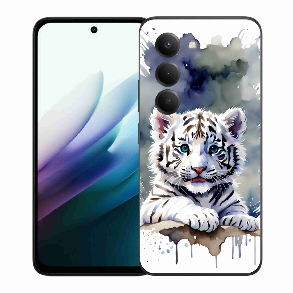 Gelový kryt mmCase na Xiaomi Redmi 15 4G/5G 171mm - mládě bílého tygra