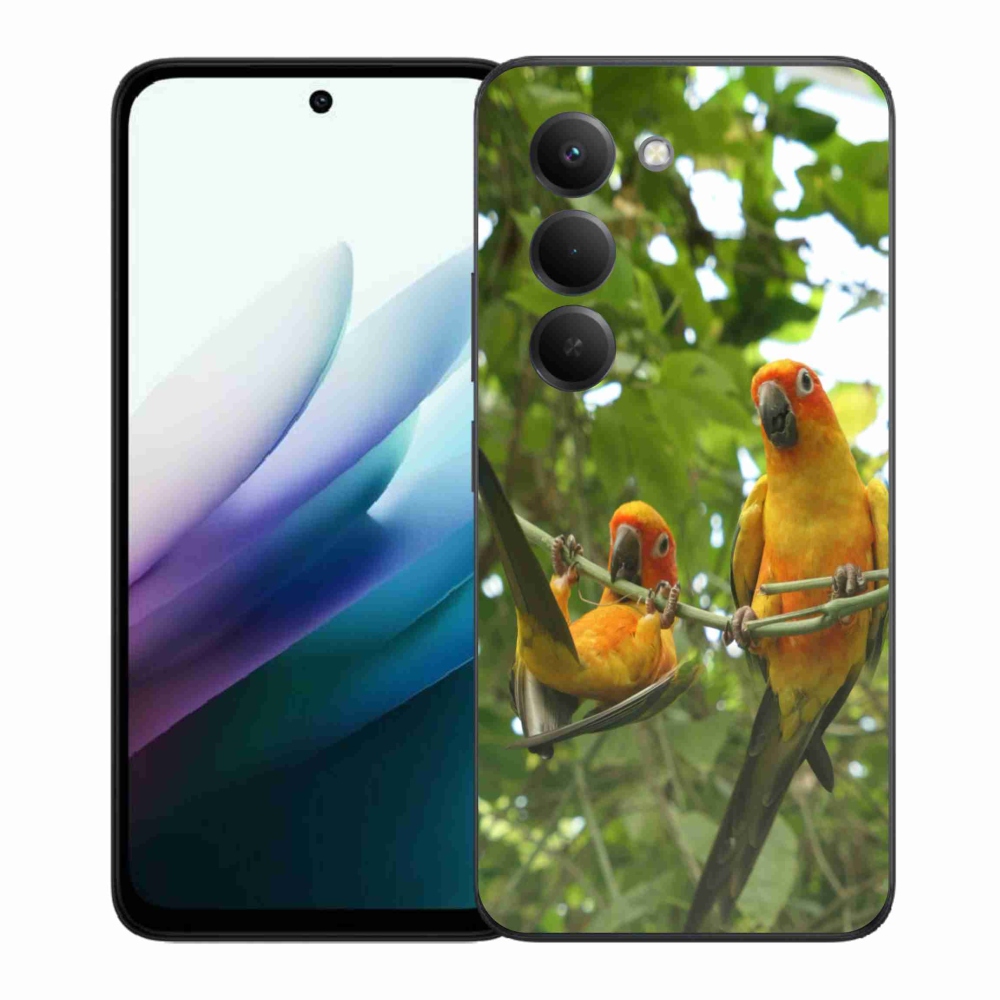 Gelový kryt mmCase na Xiaomi Redmi 15 4G/5G 171mm - papoušci aratingy