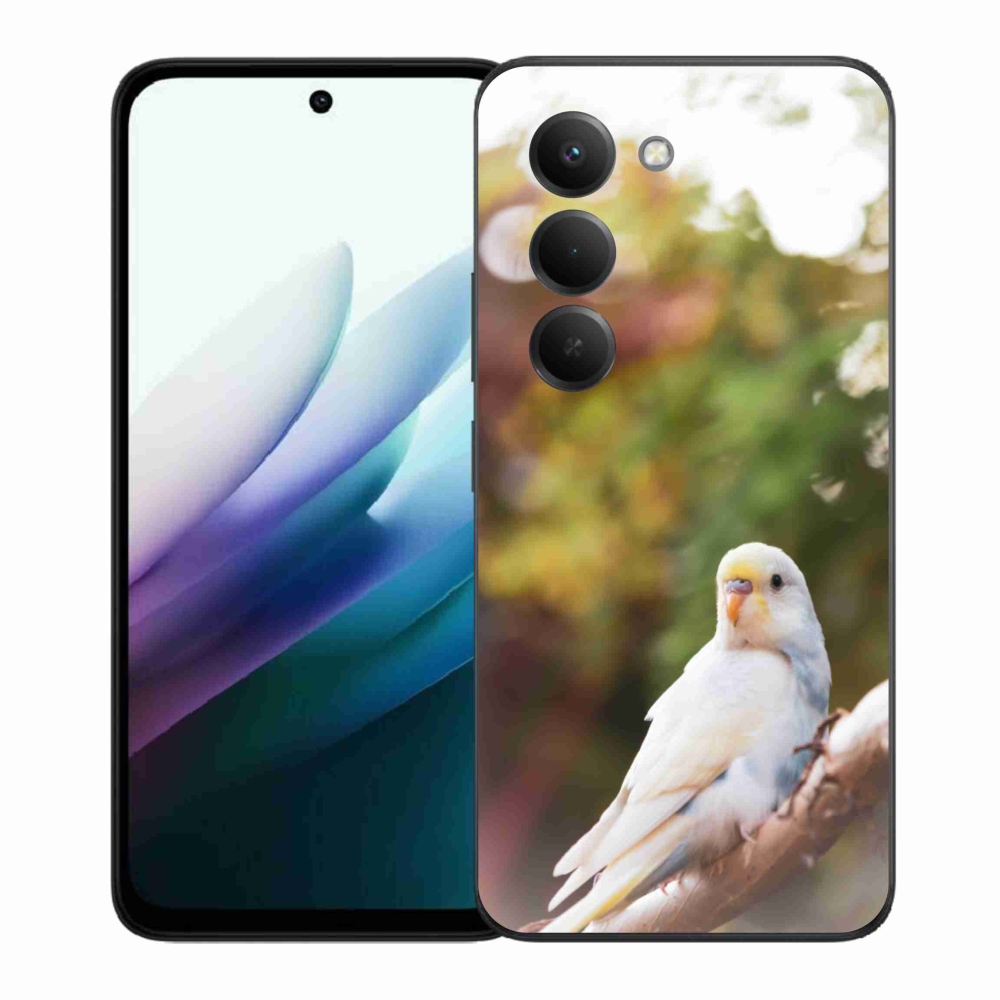 Gelový kryt mmCase na Xiaomi Redmi 15 4G/5G 171mm - papoušek andulka bílá