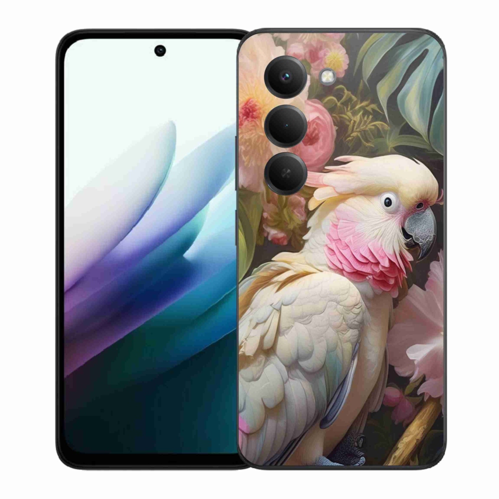 Gelový kryt mmCase na Xiaomi Redmi 15 4G/5G 171mm - papoušek kakadu růžový 2