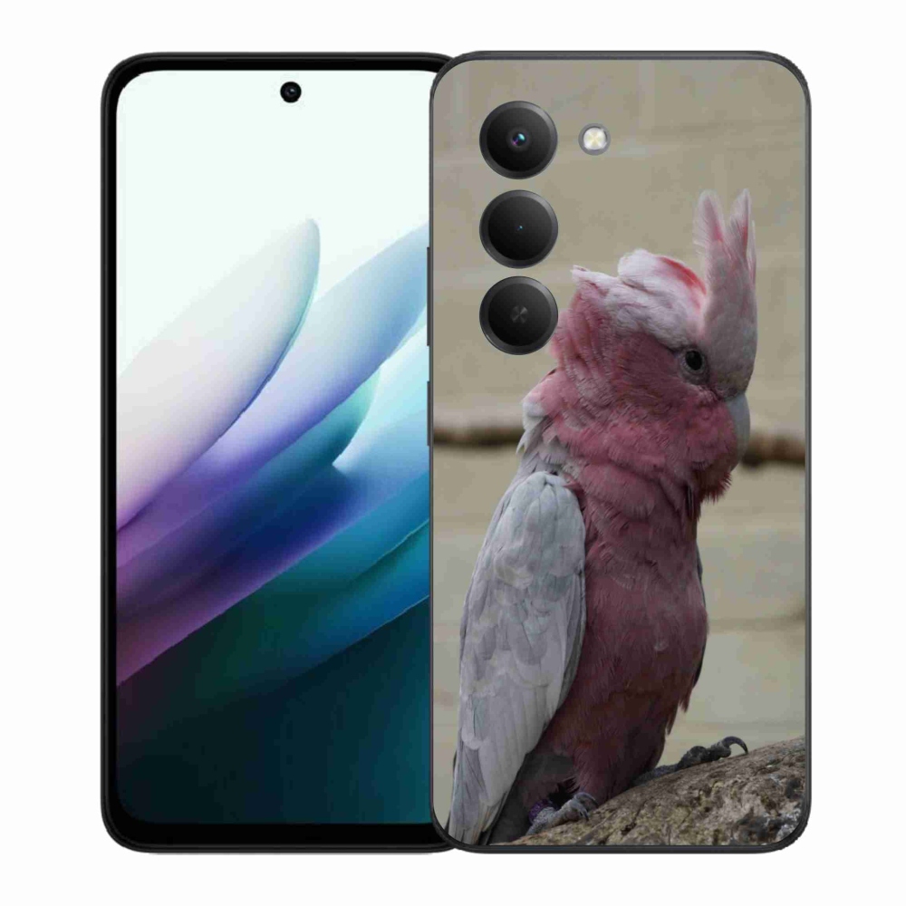 Gelový kryt mmCase na Xiaomi Redmi 15 4G/5G 171mm - papoušek kakadu růžový