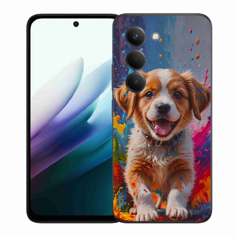 Gelový kryt mmCase na Xiaomi Redmi 15 4G/5G 171mm - roztomilé štěně 3