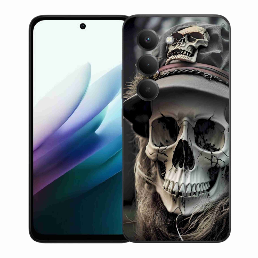 Gelový kryt mmCase na Xiaomi Redmi 15 4G/5G 171mm - temná lebka