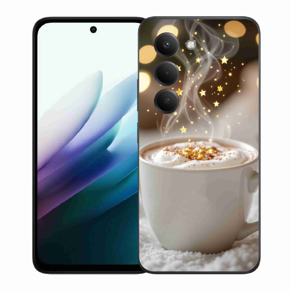 Gelový kryt mmCase na Xiaomi Redmi 15 4G/5G 171mm - vánoční horký nápoj