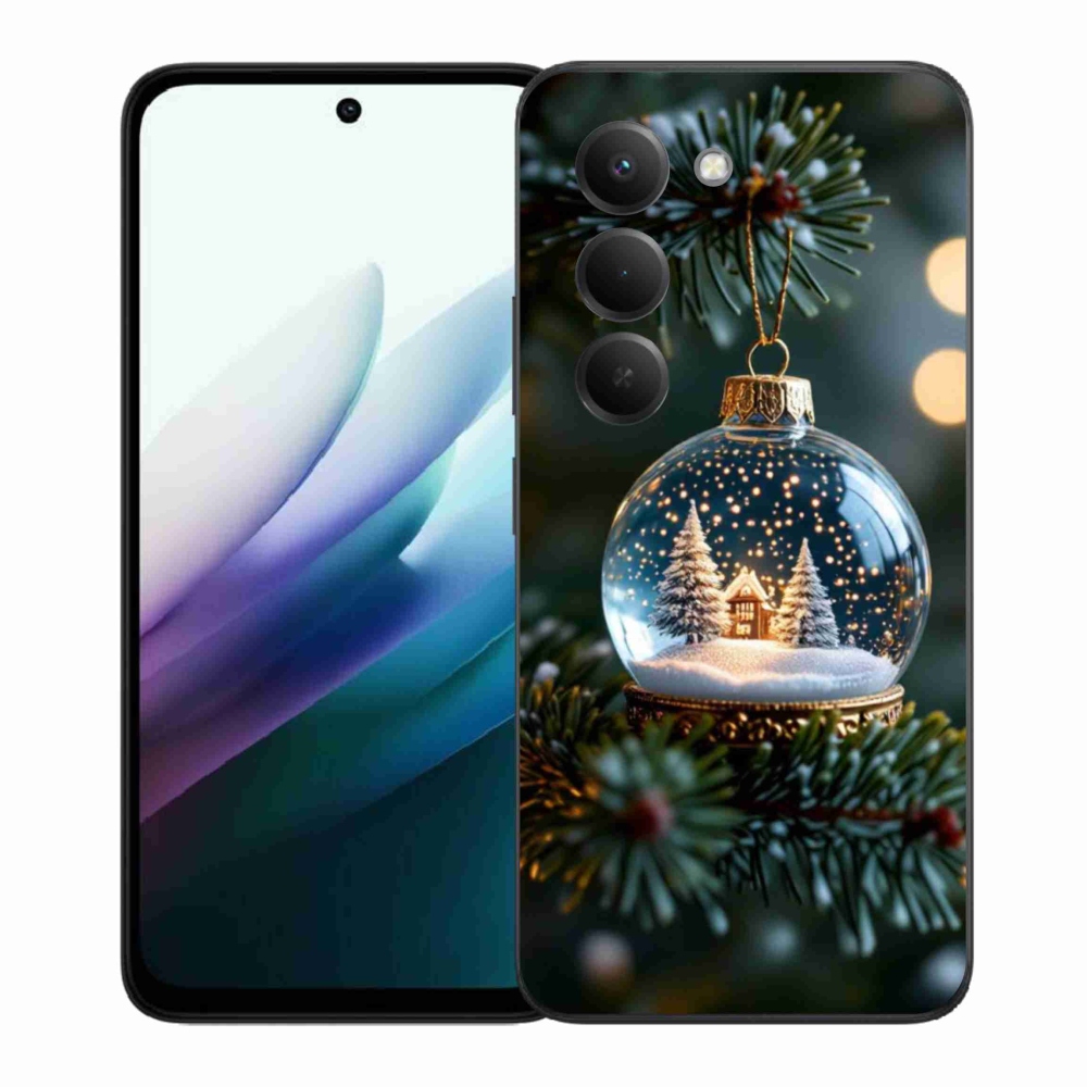 Gelový kryt mmCase na Xiaomi Redmi 15 4G/5G 171mm - vánoční koule 2