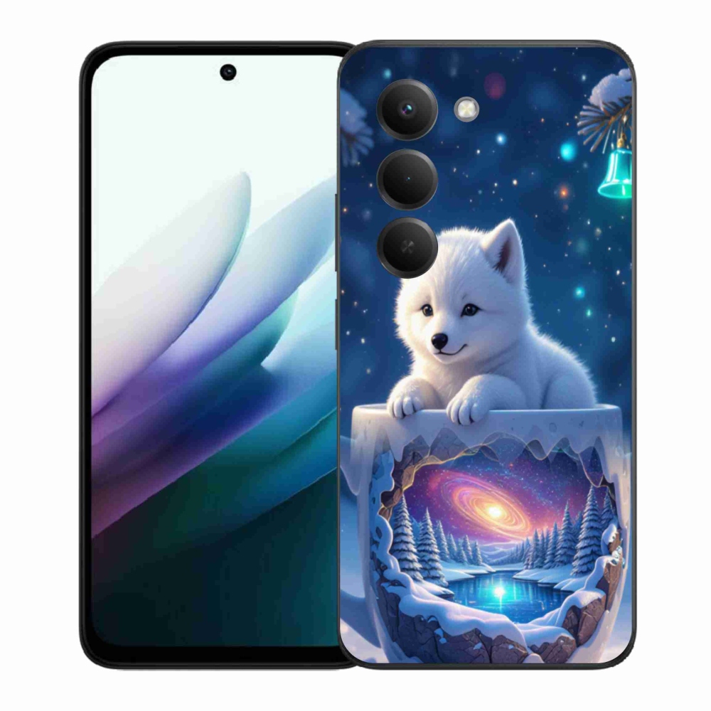 Gelový kryt mmCase na Xiaomi Redmi 15 4G/5G 171mm - vánoční štěně