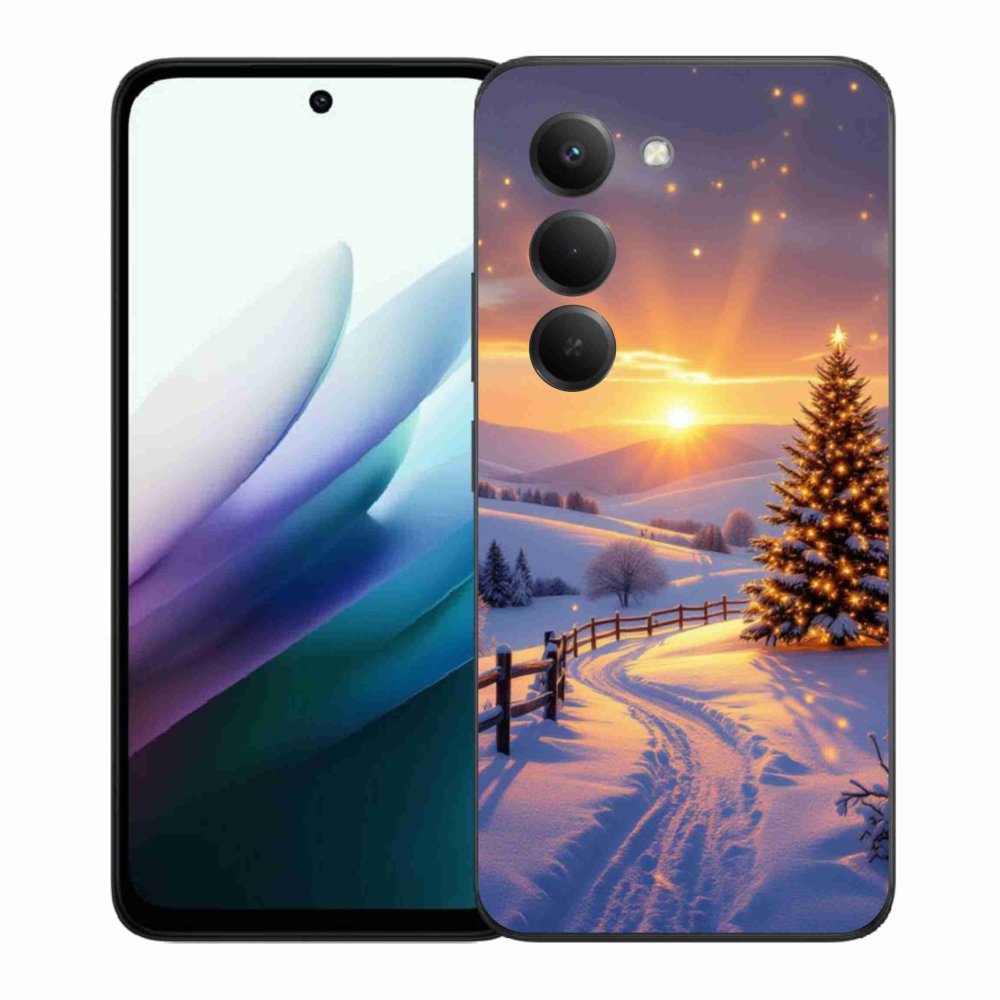 Gelový kryt mmCase na Xiaomi Redmi 15 4G/5G 171mm - zimní krajina