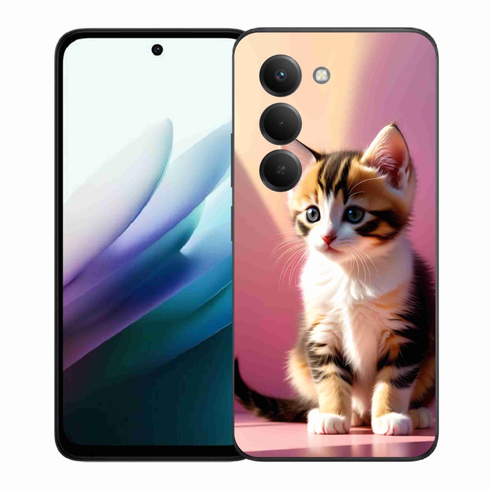 Gelový kryt mmCase na Xiaomi Redmi 15 4G/5G 171mm - zvědavé kotě 2