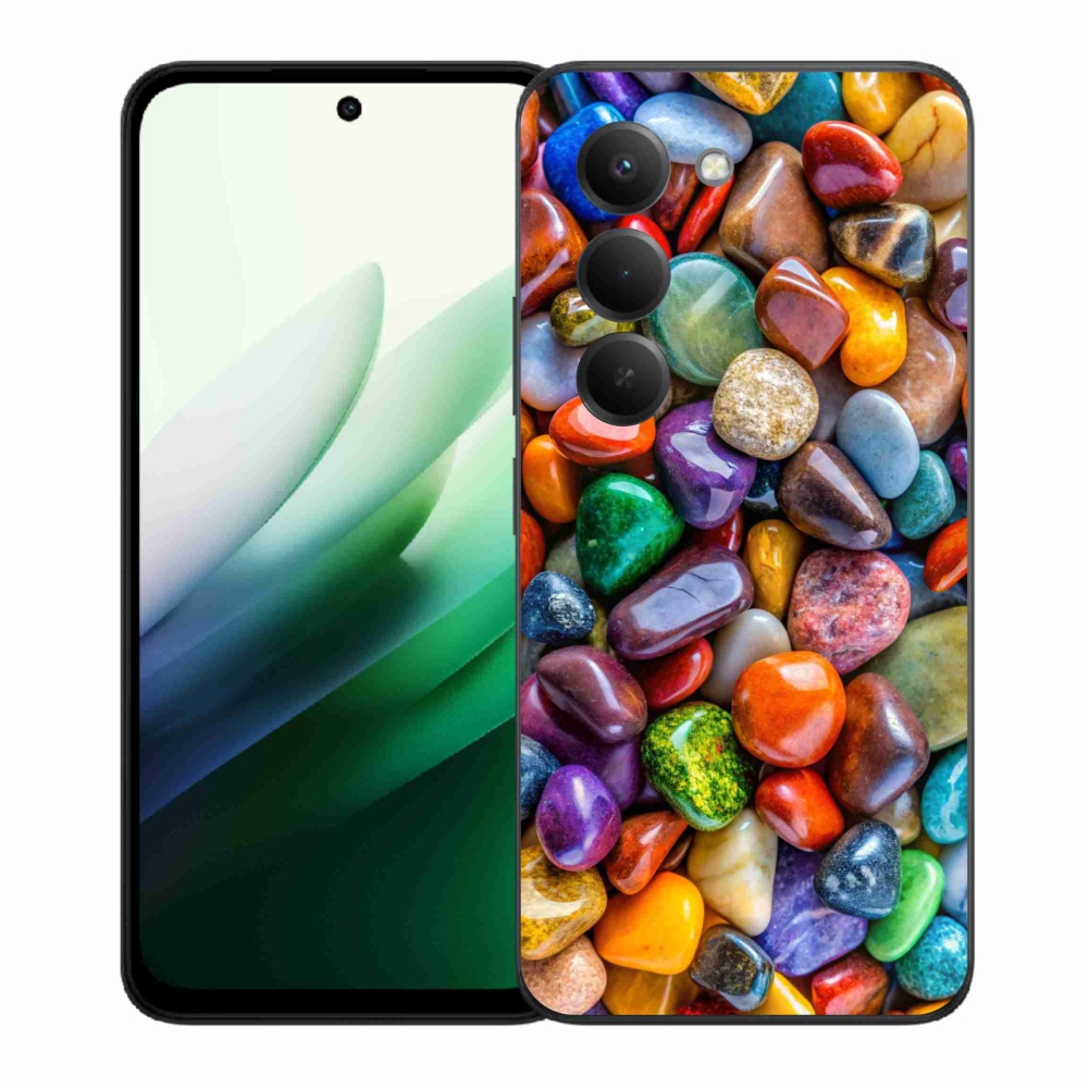 Gelový kryt mmCase na Xiaomi Redmi 15 5G (169mm) - barevné kamínky